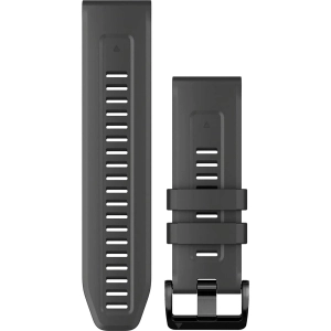 Garmin Watch Band - QuickFit Graphite Silicone Rubber Interchangable | 010-13117-01