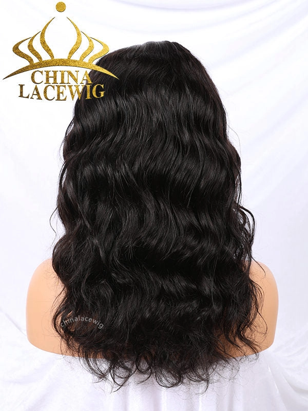 Glueless Full HD Lace Natural Wave Wig With Preplucked Hairline CF460