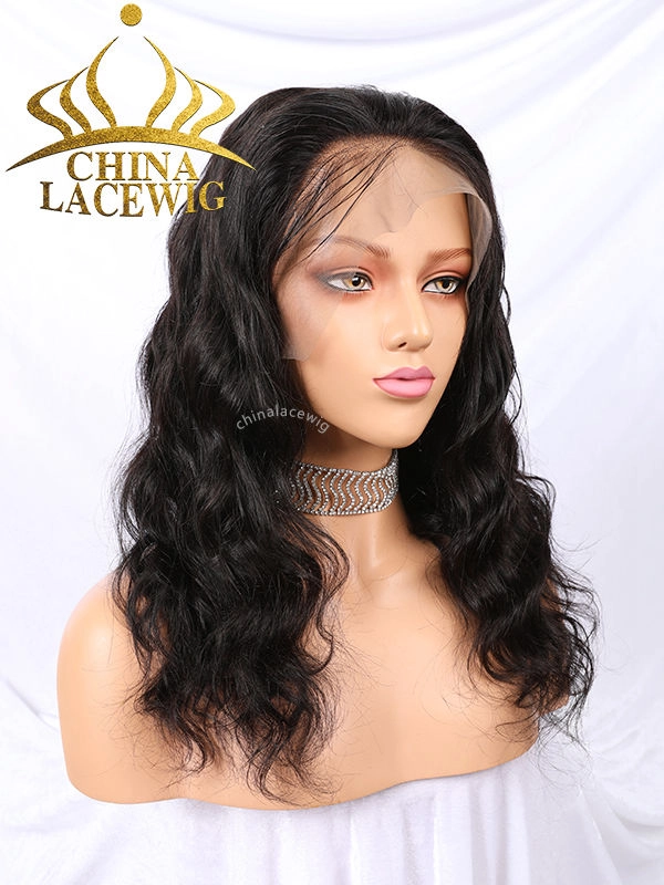 Glueless Full HD Lace Natural Wave Wig With Preplucked Hairline CF460