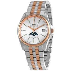 Glycine Combat Classic Moonphase Automatic Silver Dial Men's 36 mm Watch GL0194