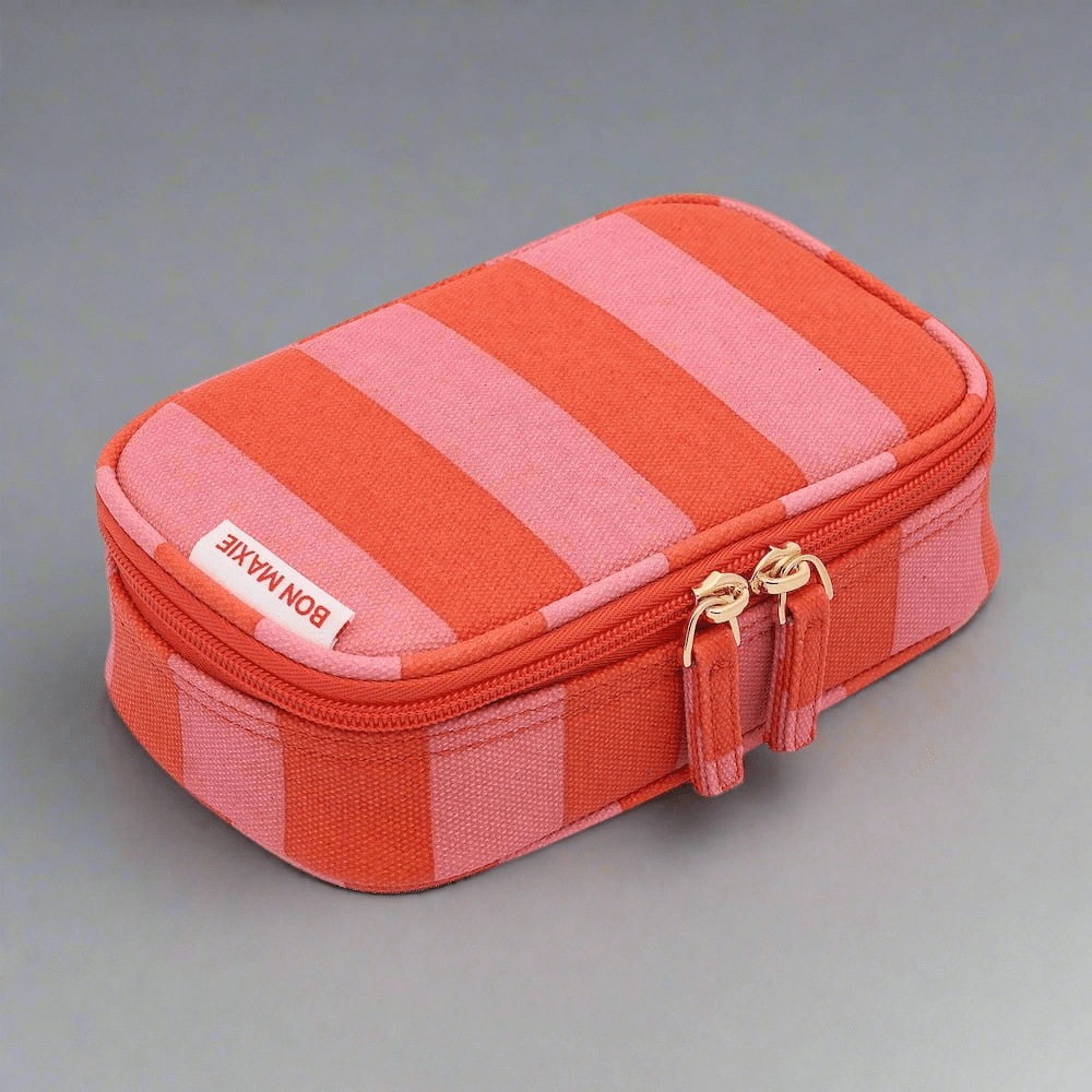 Handy Handle Case -- Pink and Red Stripe
