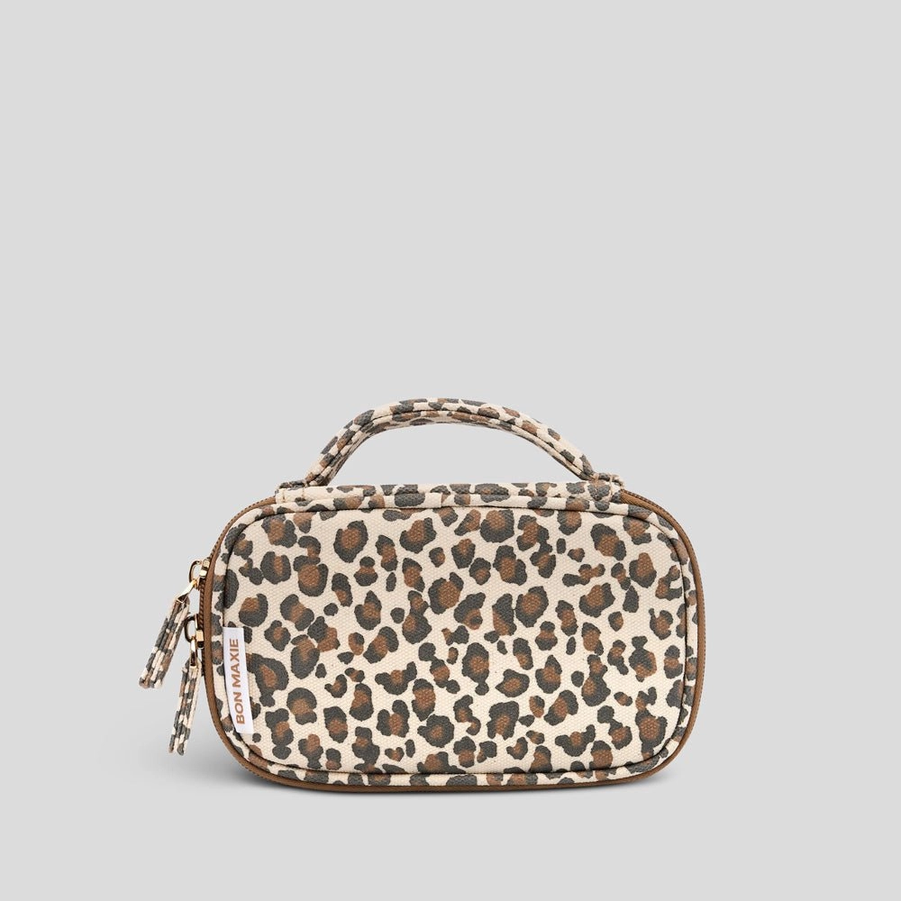 Handy Handle Case -- Tan Leopard
