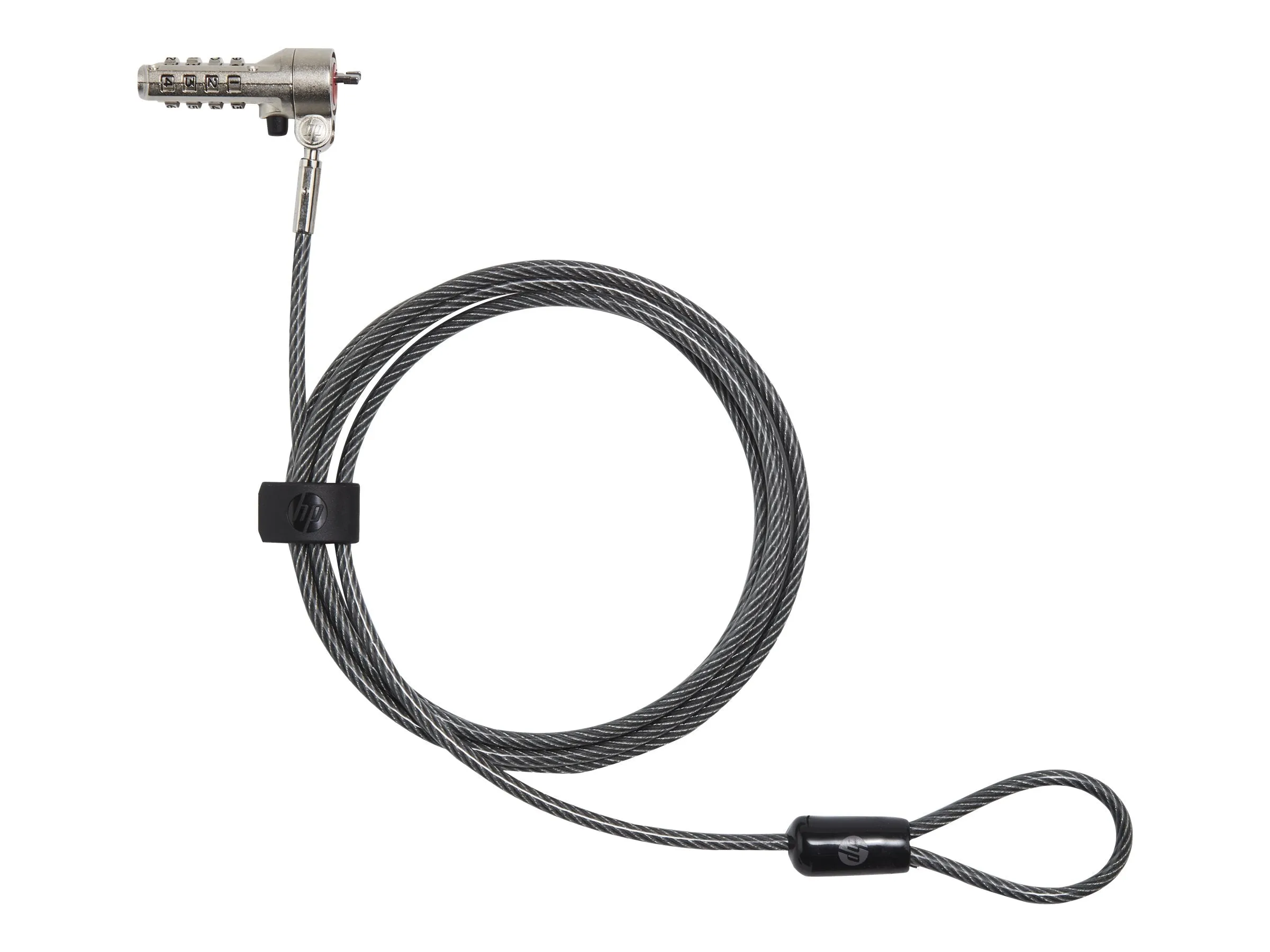 HP Essential - Security cable lock - 6 ft - for Elite Mobile Thin Client mt645 G7; ZBook Firefly 14 G9 Mobile Workstation 63B31AA