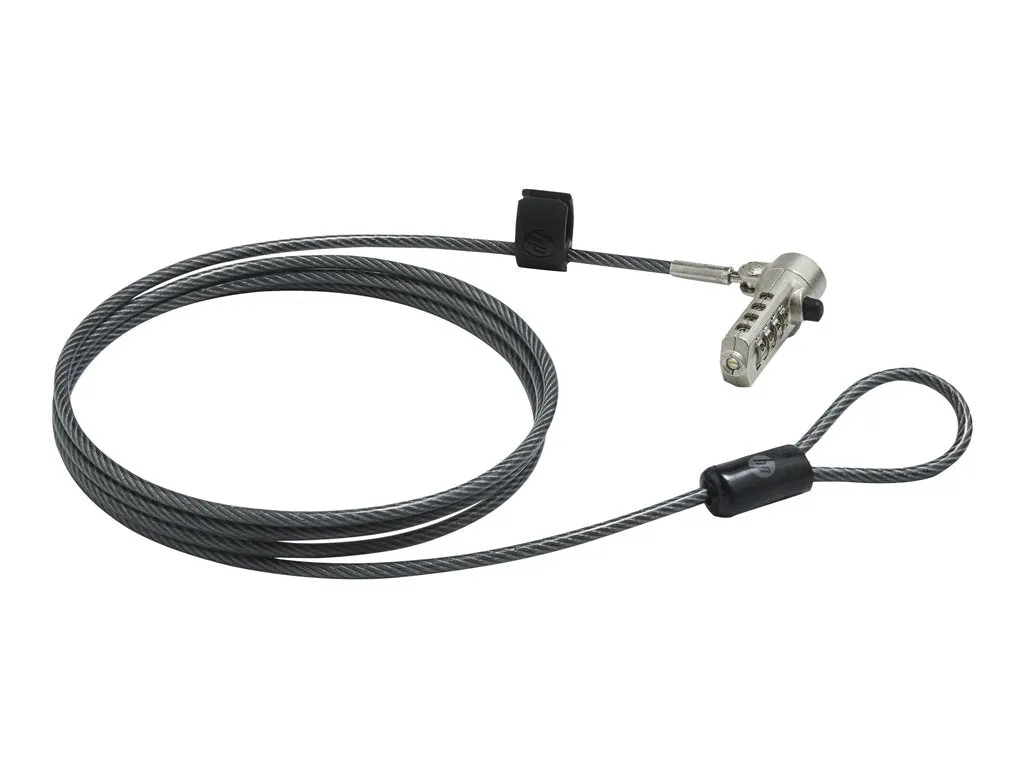 HP Essential - Security cable lock - 6 ft - for Elite Mobile Thin Client mt645 G7; ZBook Firefly 14 G9 Mobile Workstation 63B31AA