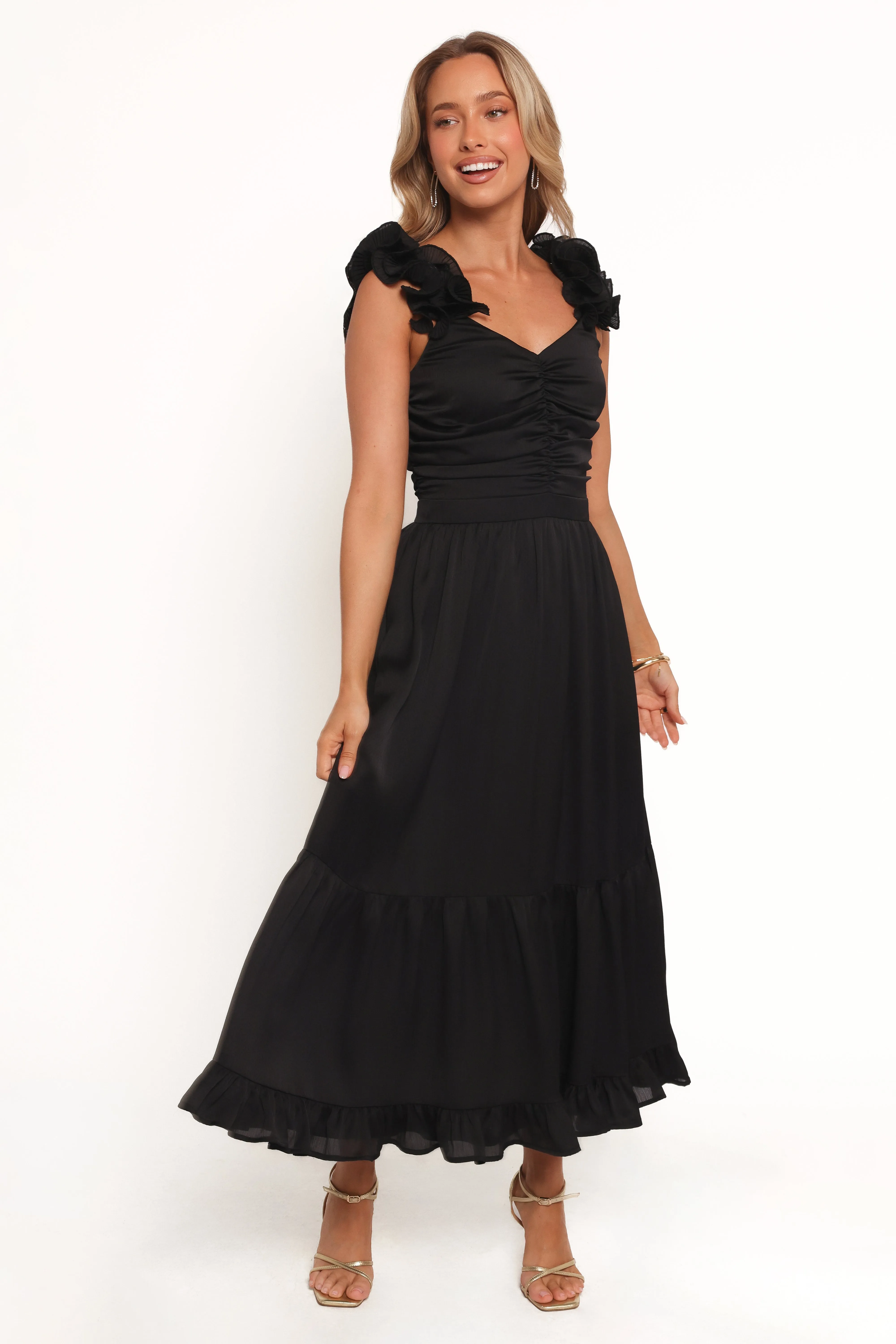 Inca Midi Dress - Black