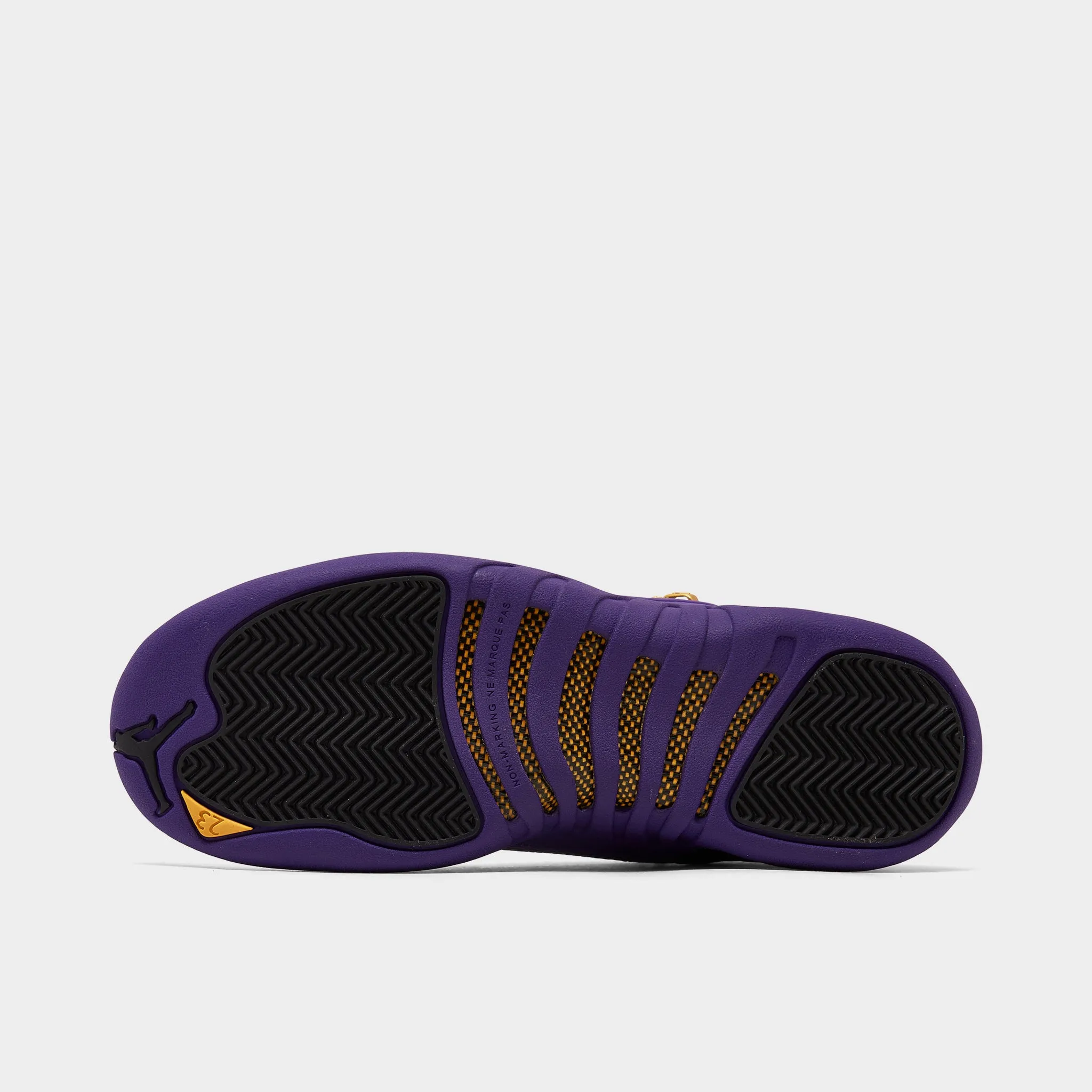 Jordan 12 Retro GS Black / Field Purple - Metallic Gold