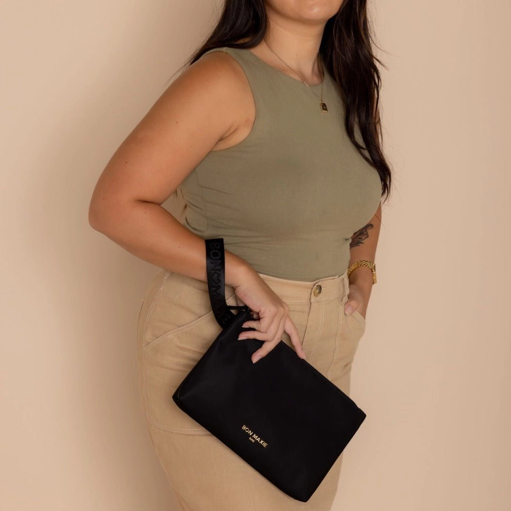 Large Nylon Wristlet Pouch