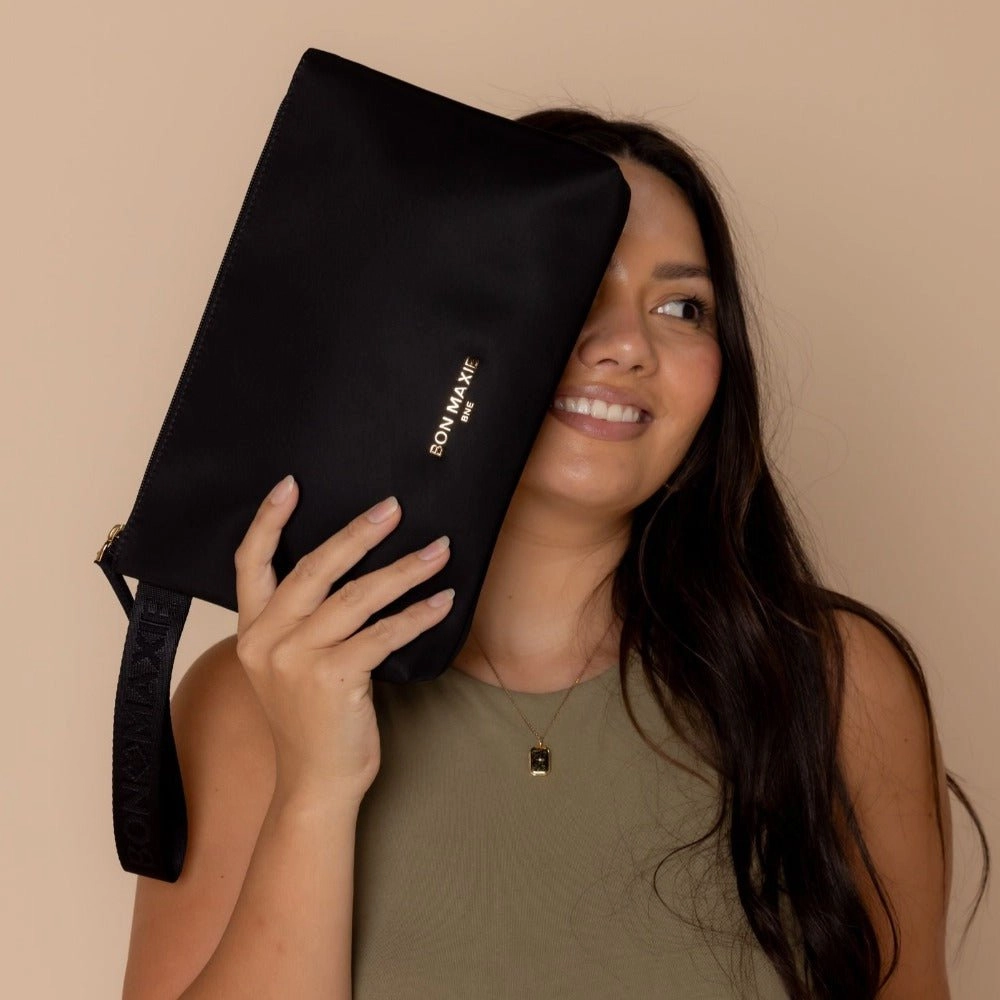 Large Nylon Wristlet Pouch