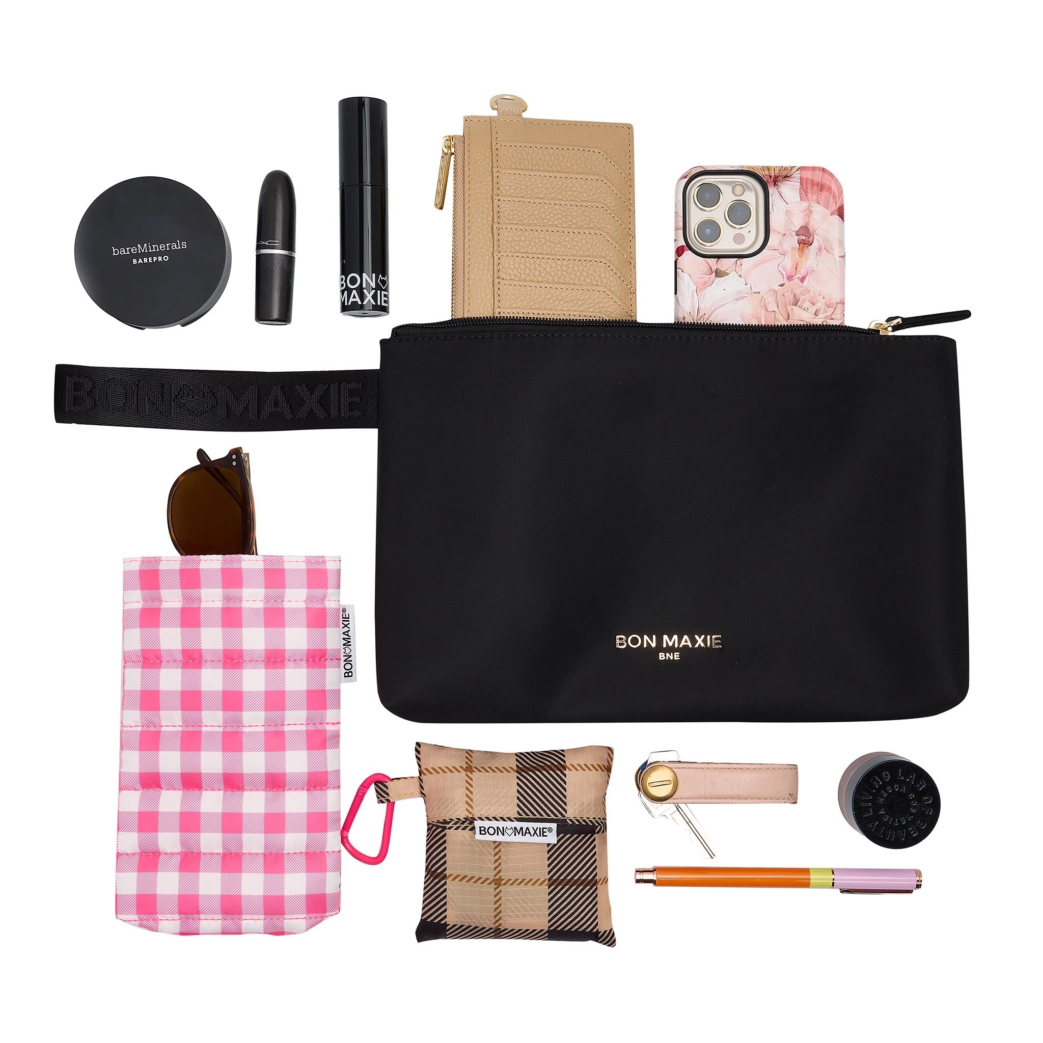 Large Nylon Wristlet Pouch