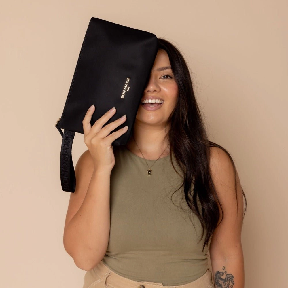 Large Nylon Wristlet Pouch