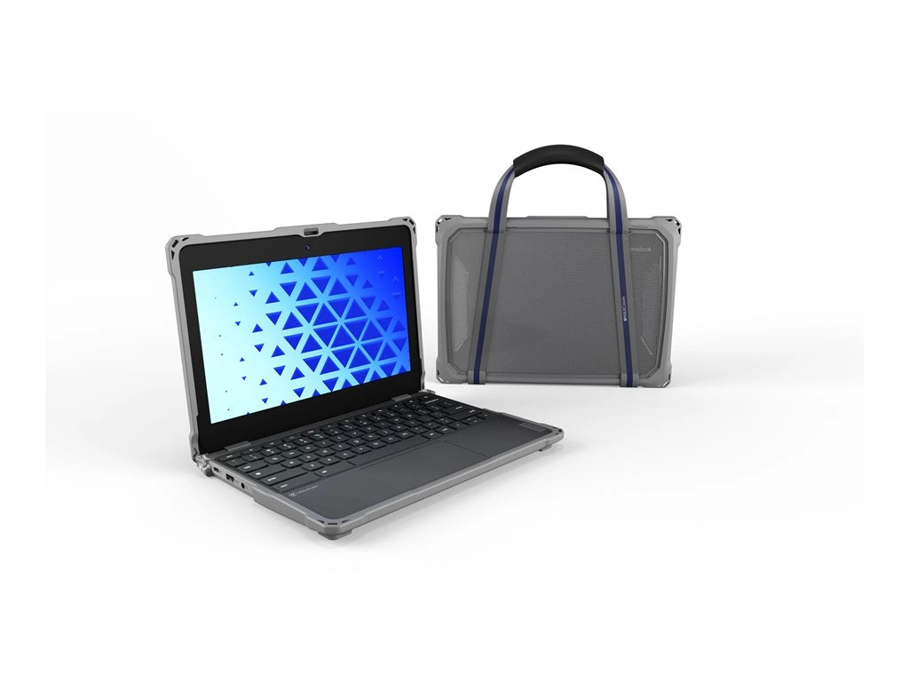 MAXCases Extreme Shell-F3 - Notebook shell case - slide-on - gray, clear - for Lenovo 100e Chromebook Gen 4 LNESF3100EG4GRY