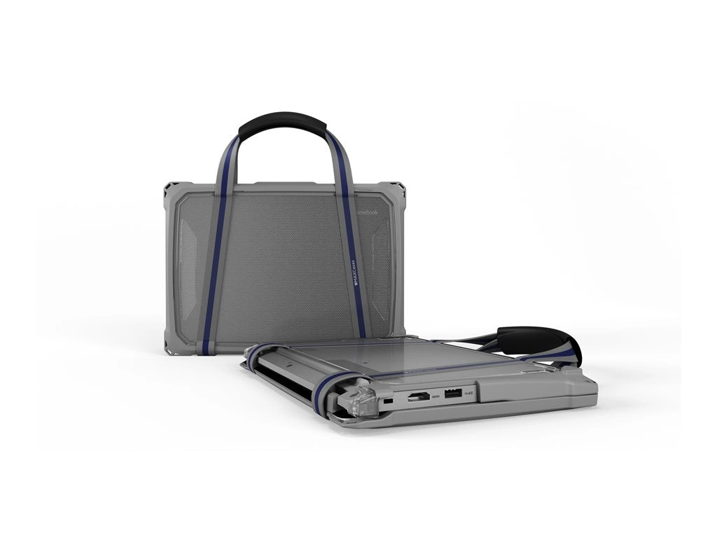MAXCases Extreme Shell-F3 - Notebook shell case - slide-on - gray, clear - for Lenovo 100e Chromebook Gen 4 LNESF3100EG4GRY