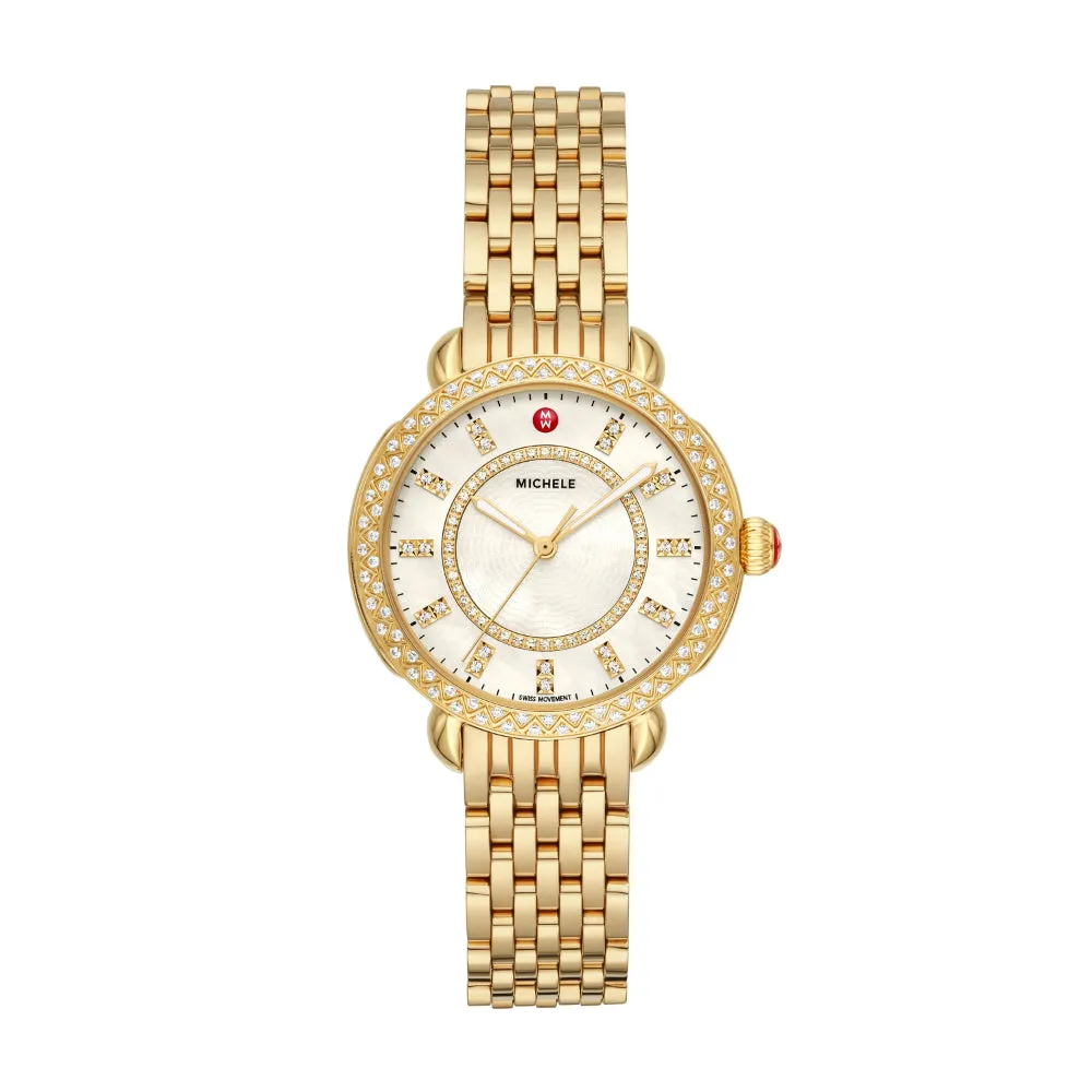 Michele Sidney Classic Gold-Tone Watch