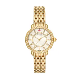 Michele Sidney Classic Gold-Tone Watch