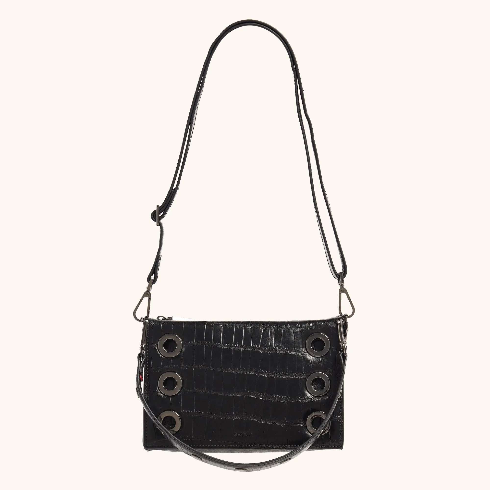 Montana Clutch | Evening Crocco/Gunmetal | Sml