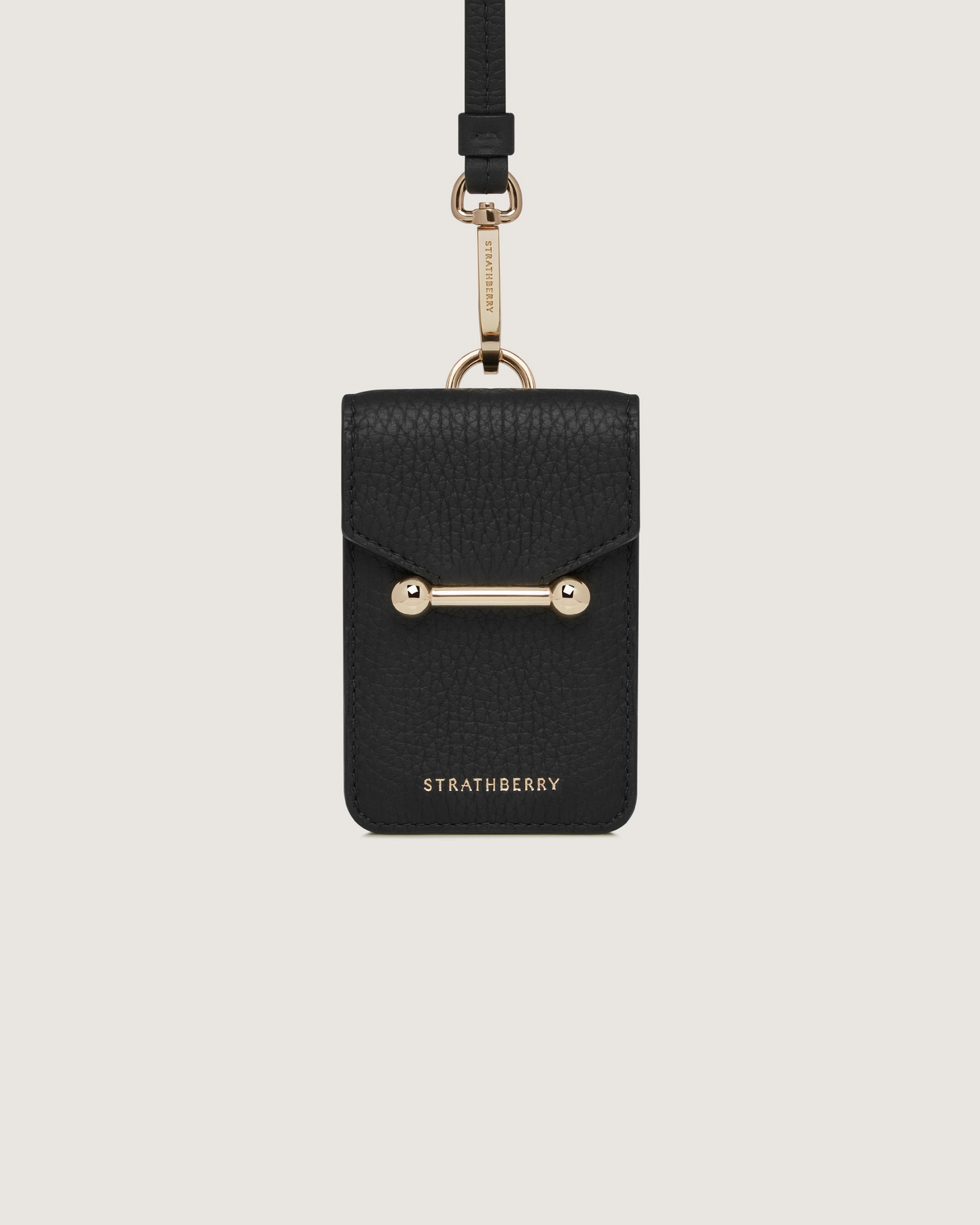 Mosaic Cardholder with Strap - Black