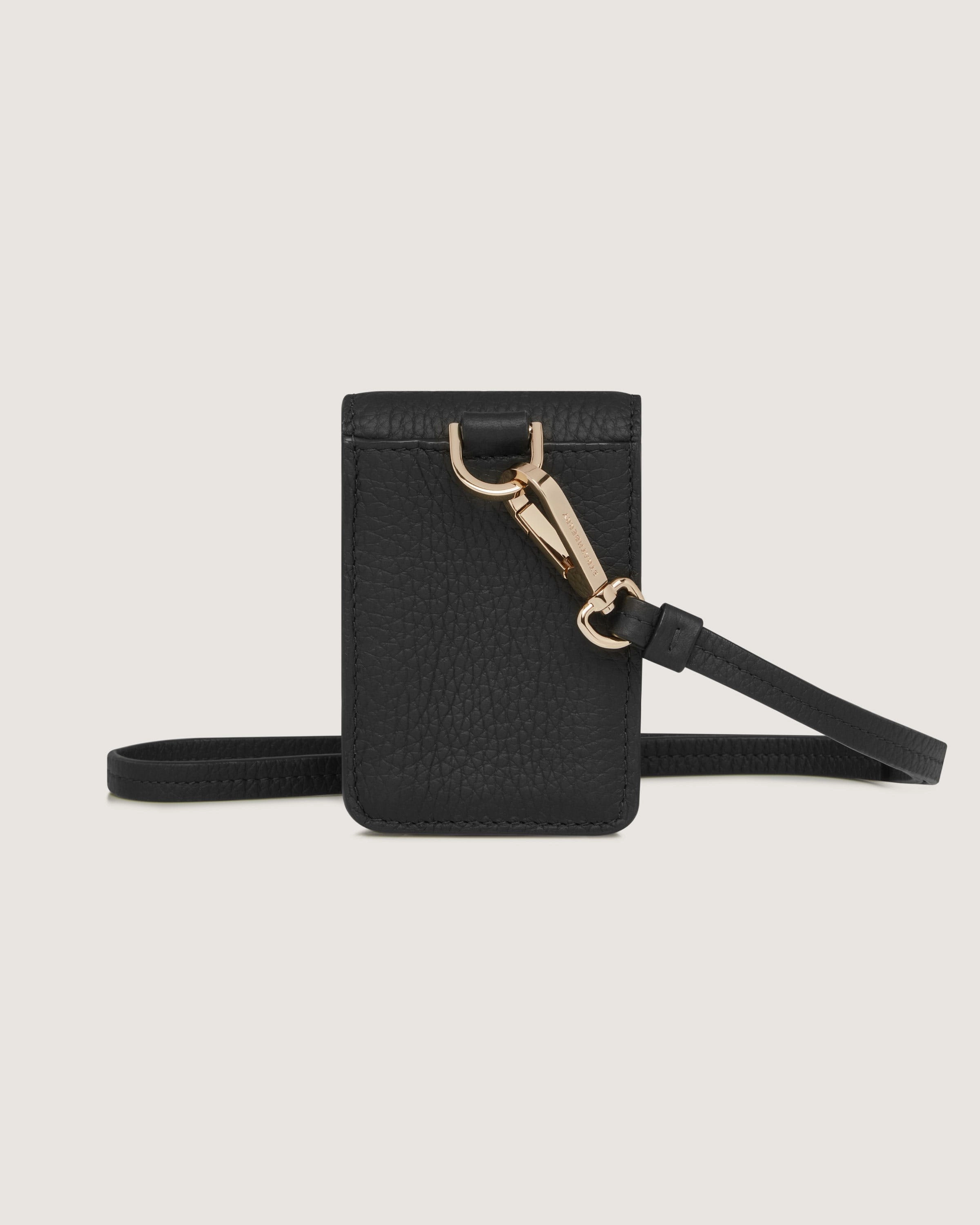 Mosaic Cardholder with Strap - Black