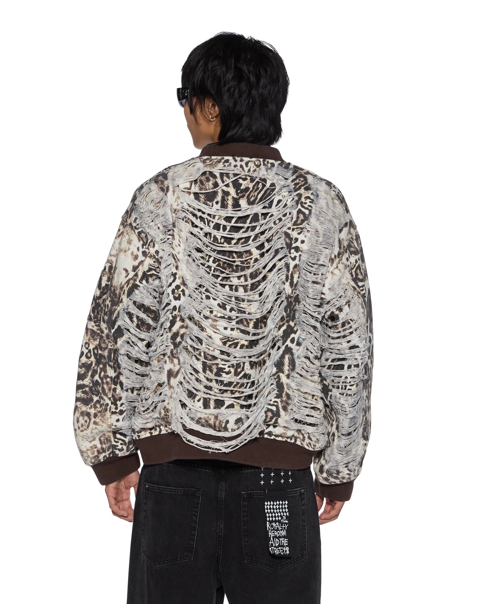 MOWALOLA BOMBER CHEETAH TRASHED