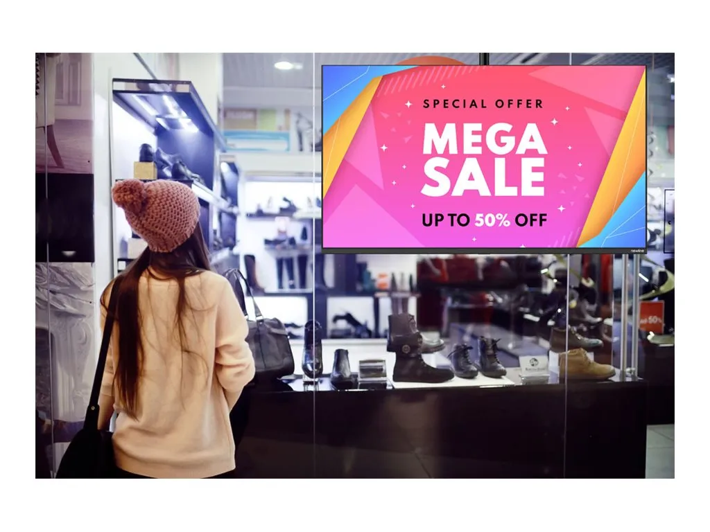 Newline STV-4324-PLUS - 43 Diagonal Class STV  Series LED-backlit LCD display - interactive digital signage - Android - 4K UHD