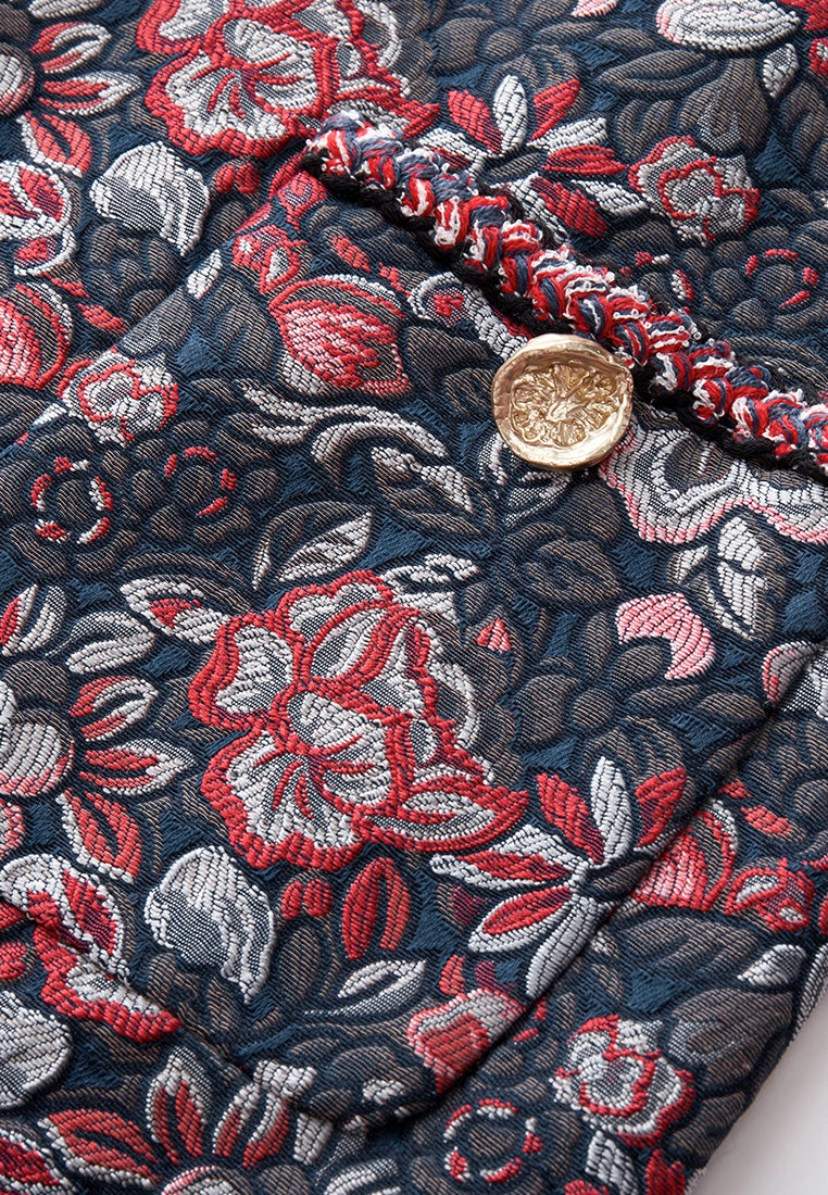 Oriental Jacquard Dress