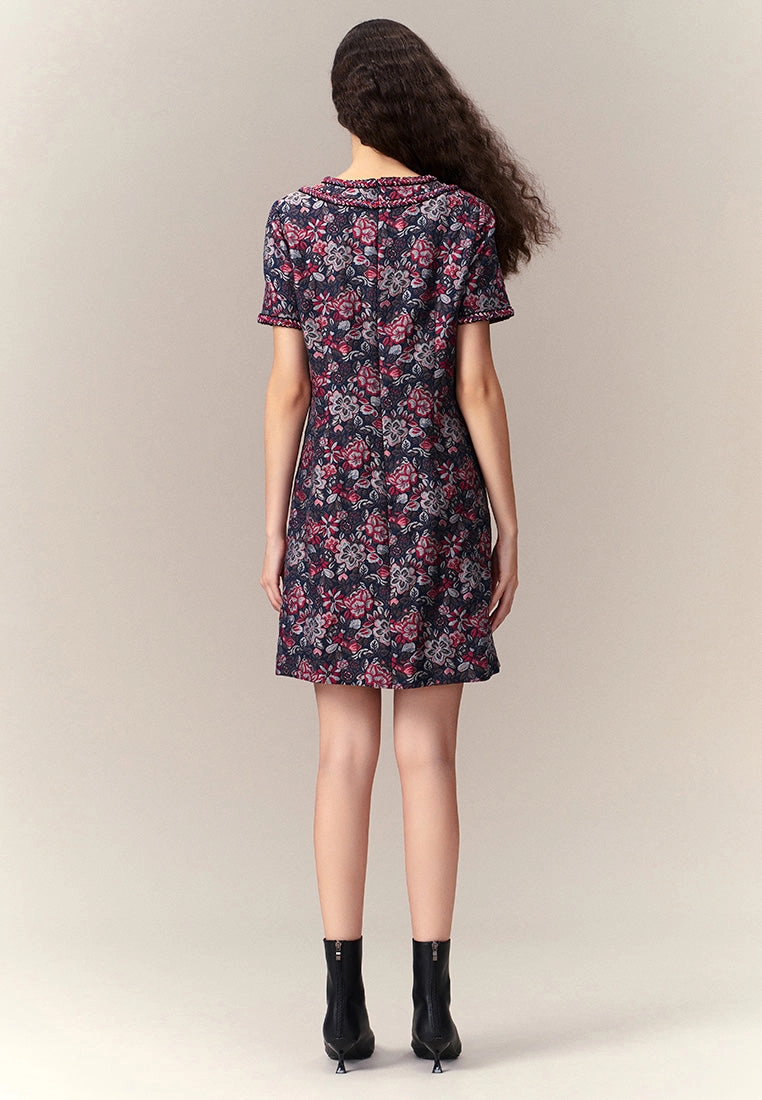 Oriental Jacquard Dress