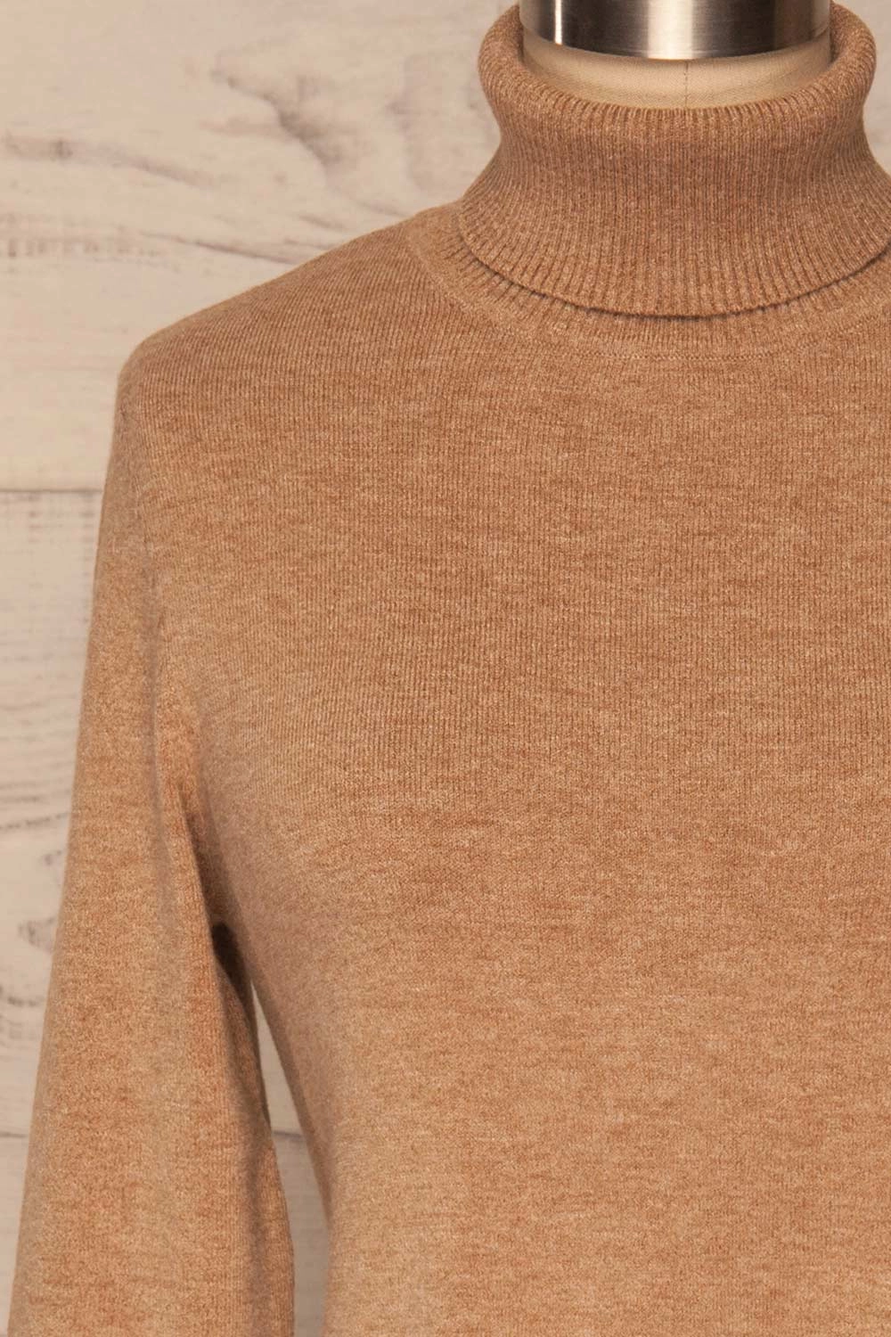Orphne Camel | Beige Sweater Dress