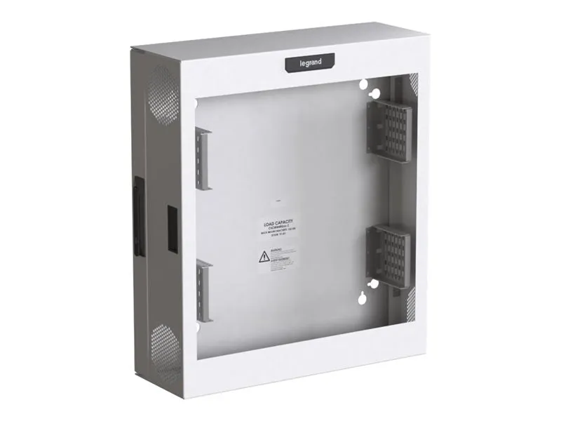 Ortronics - Cabinet (vertical) - compact edge, plexiglass door - wall mountable - white - 4U CECWM4RUPL-W