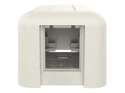 Ortronics TracJack - Surface mount box - fog white - 1 port 404HDJ1
