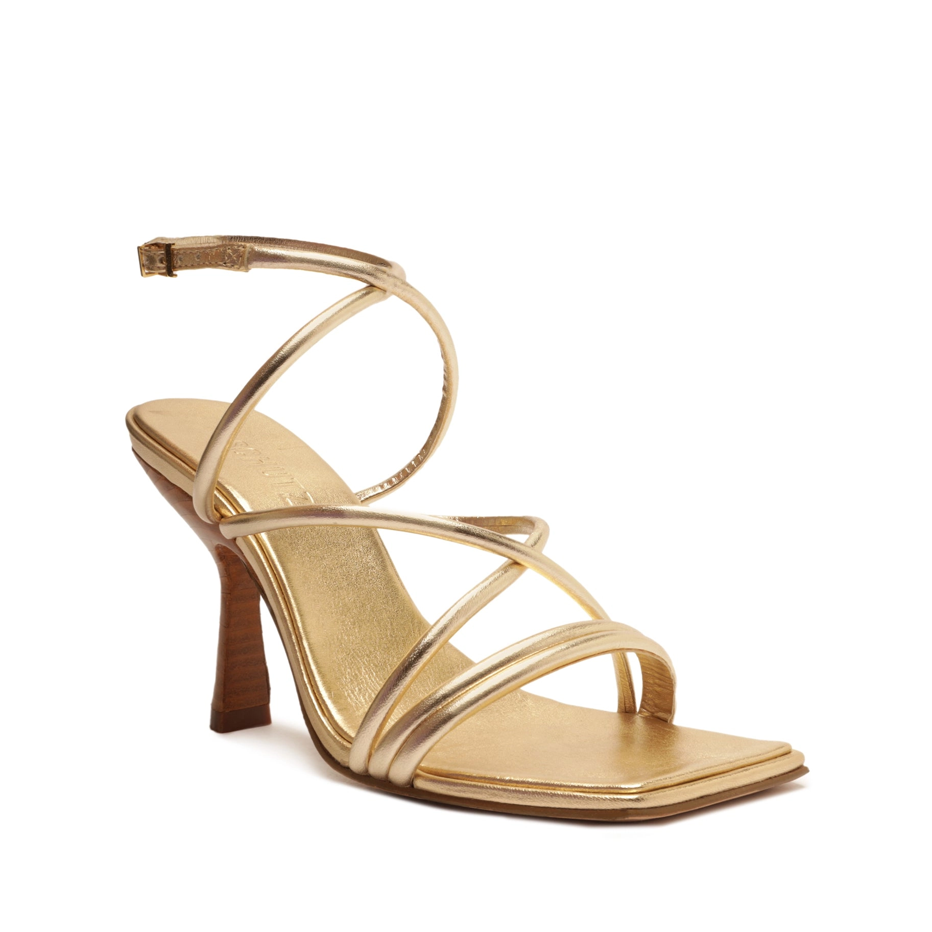 Phoeby Metallic Leather Sandal