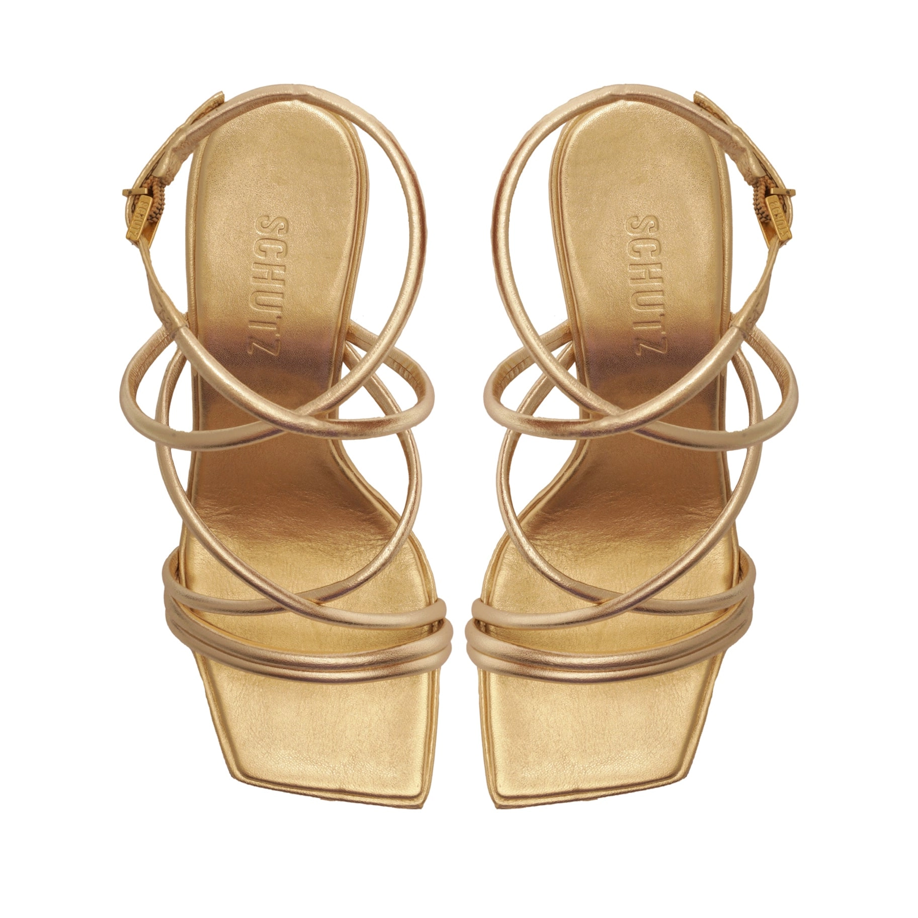Phoeby Metallic Leather Sandal