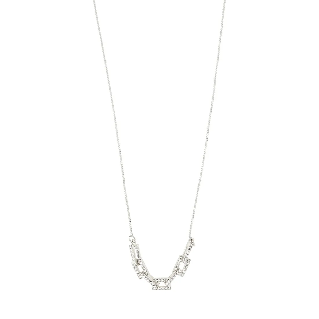 Pilgrim Coby Recycled Crystal Pendant Silver