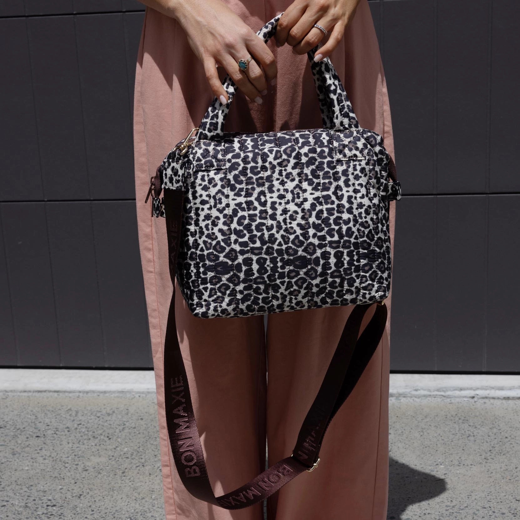 Puffy Pillow Crossbody Bag -- Leopard