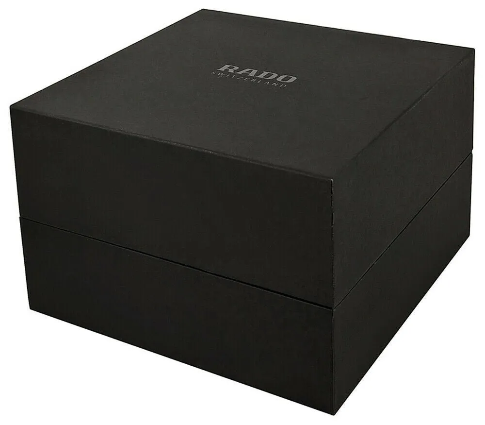 Rado HyperChrome Stainless Steel and Ceramos R32188112 Mens Watch Calendar Silver Dial Quartz