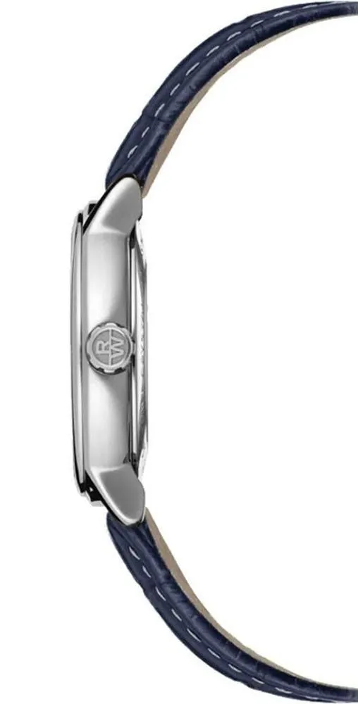 Raymond Weil Maestro Automatic Stainless Steel Blue Dial Blue Leather Strap Mens Watch 2227-STC-00508