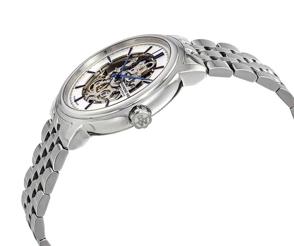 Raymond Weil Maestro Stainless Steel Skeleton Dial Automatic Mens Watch 2215-ST-65001