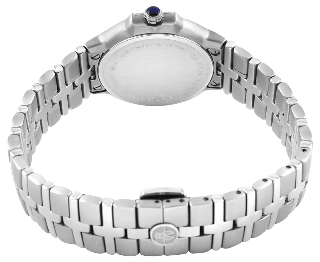 Raymond Weil Parsifal Stainless Steel Diamonds Mother-of-Pearl Dial Date Quartz Womens Watch 5180-STS-00995