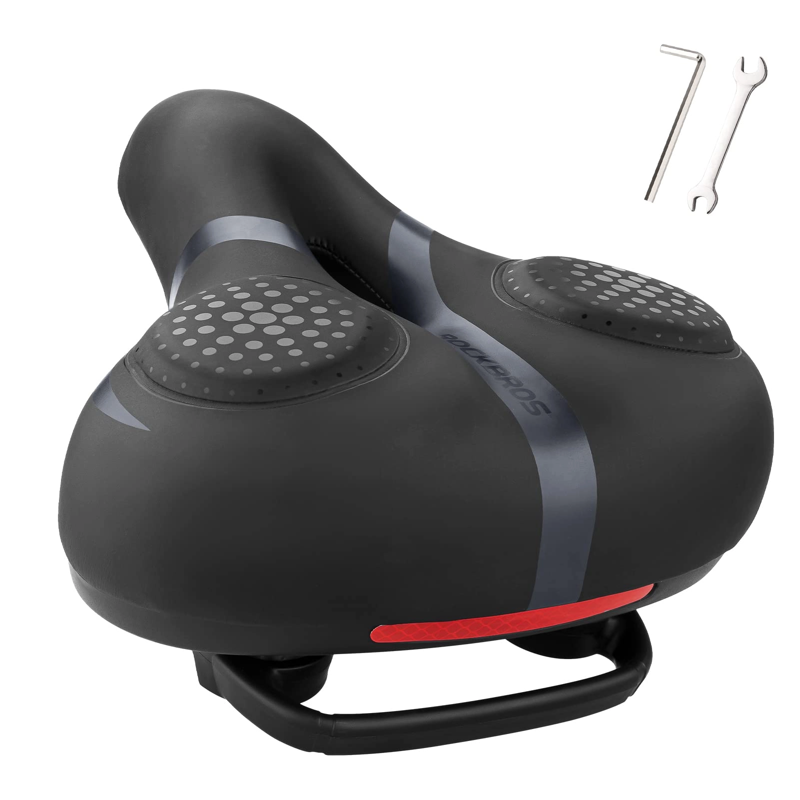 ROCKBROS Comfort Gel Bike Seat Breathable Waterproof Saddle Cruiser/Mountain/Fat Bikes