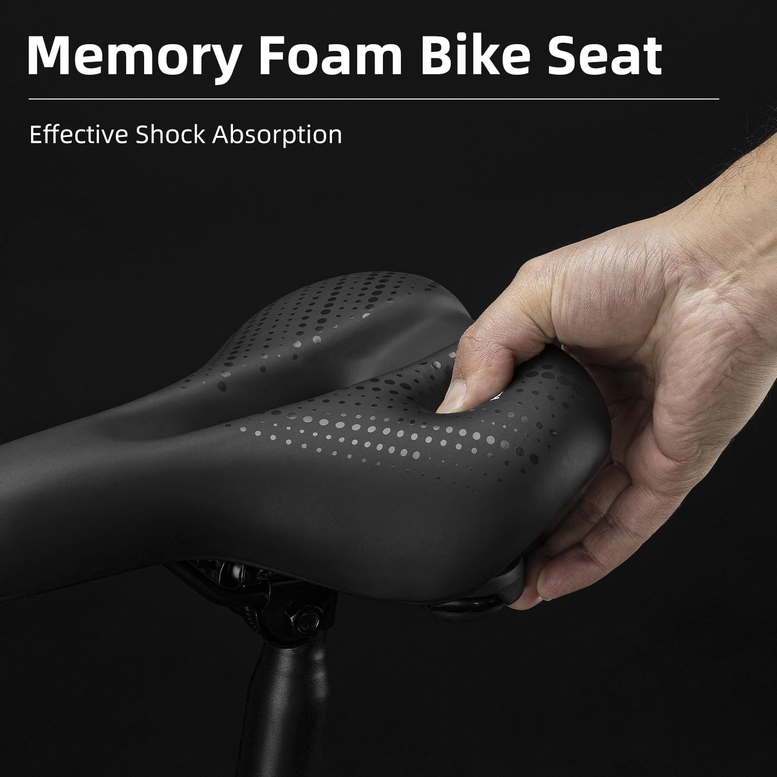 ROCKBROS Comfort Gel Bike Seat Breathable Waterproof Saddle Cruiser/Mountain/Fat Bikes