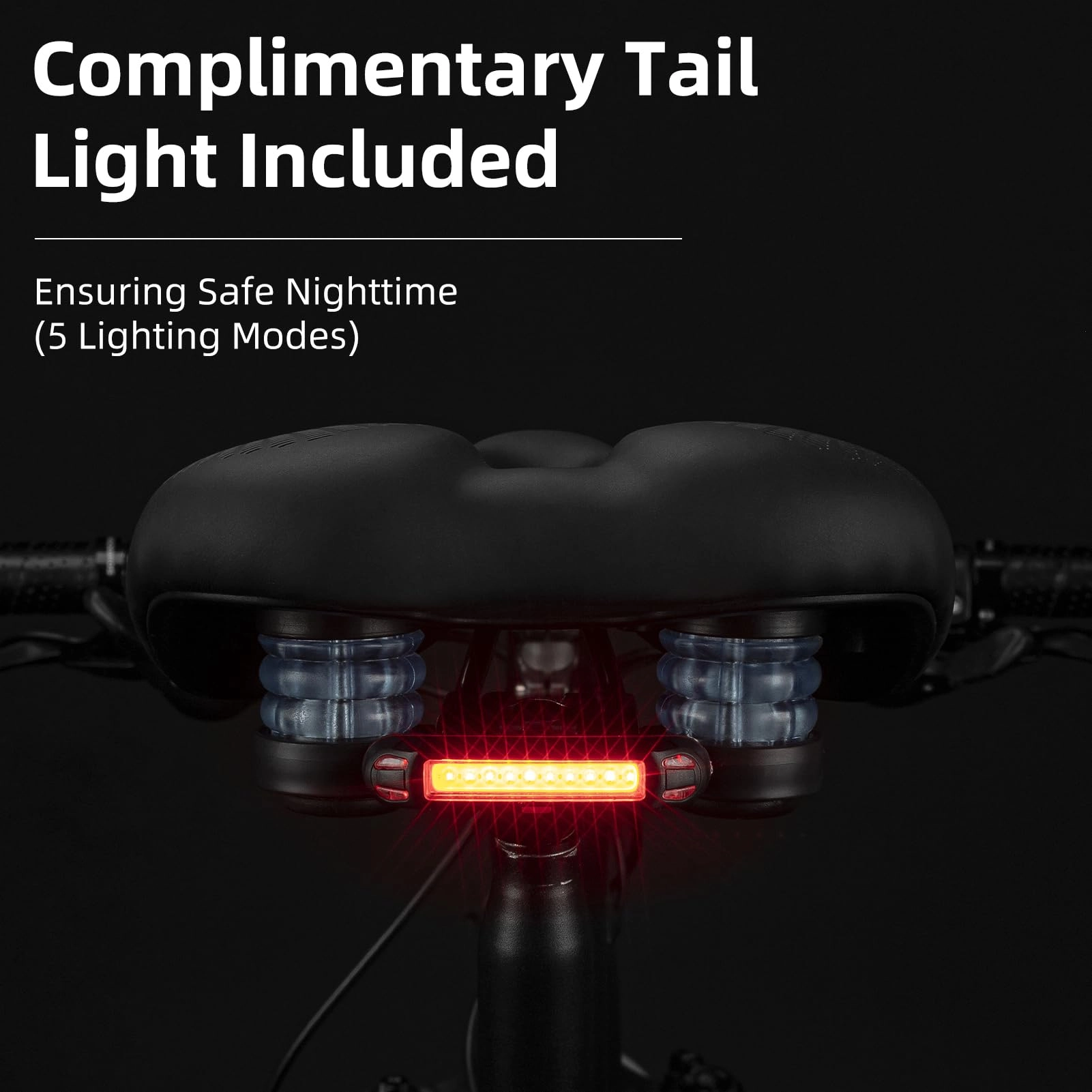 ROCKBROS Comfort Gel Bike Seat Breathable Waterproof Saddle Cruiser/Mountain/Fat Bikes