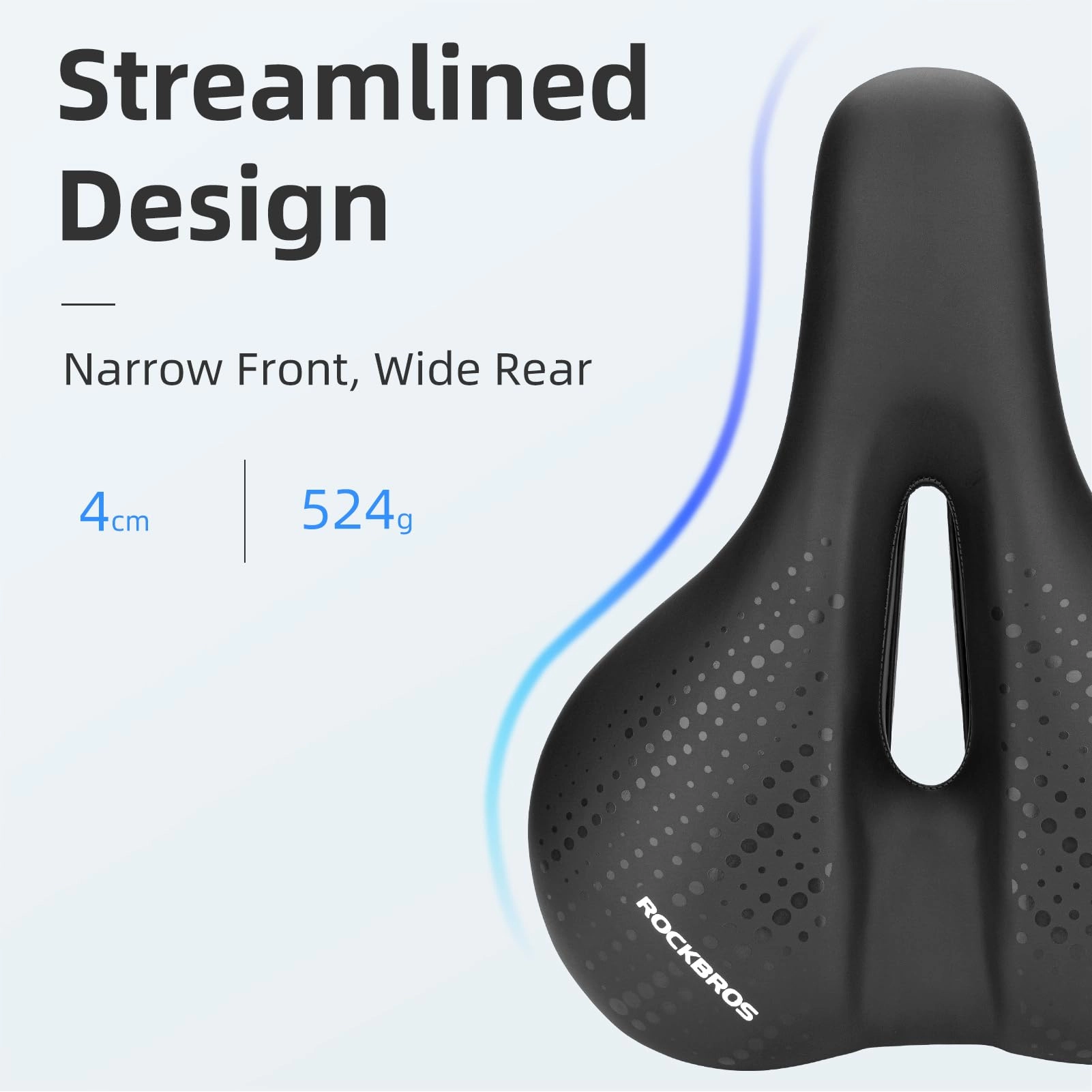 ROCKBROS Comfort Gel Bike Seat Breathable Waterproof Saddle Cruiser/Mountain/Fat Bikes