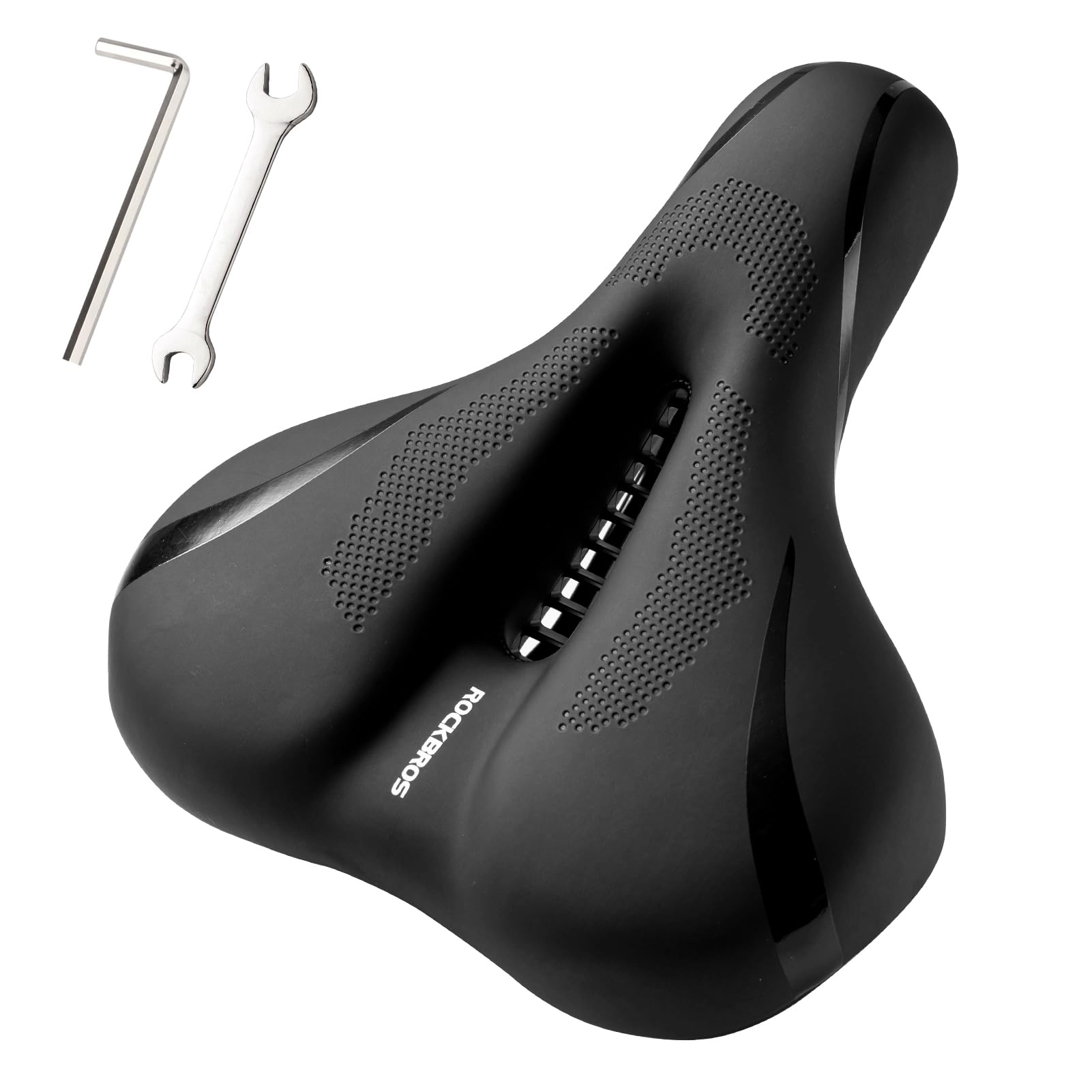 ROCKBROS Comfort Gel Bike Seat Breathable Waterproof Saddle Cruiser/Mountain/Fat Bikes