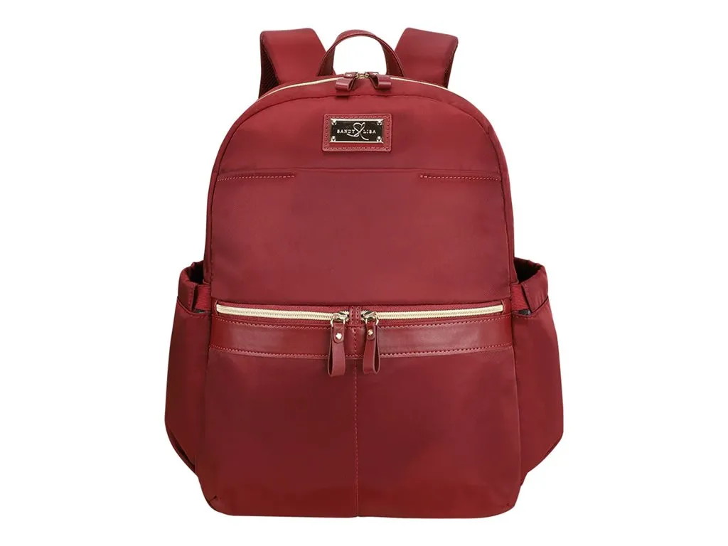 Sandy Lisa Laguna - Notebook carrying backpack - 14 - burgundy" SLLGA-BPBG-15