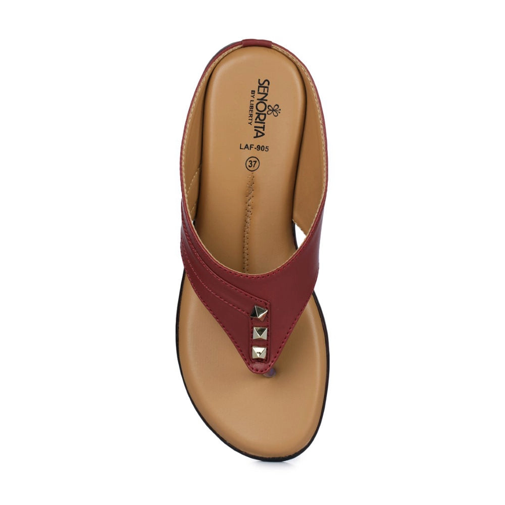 Senorita Casual (Cherry) Slipper For Women LAF-905 By Liberty