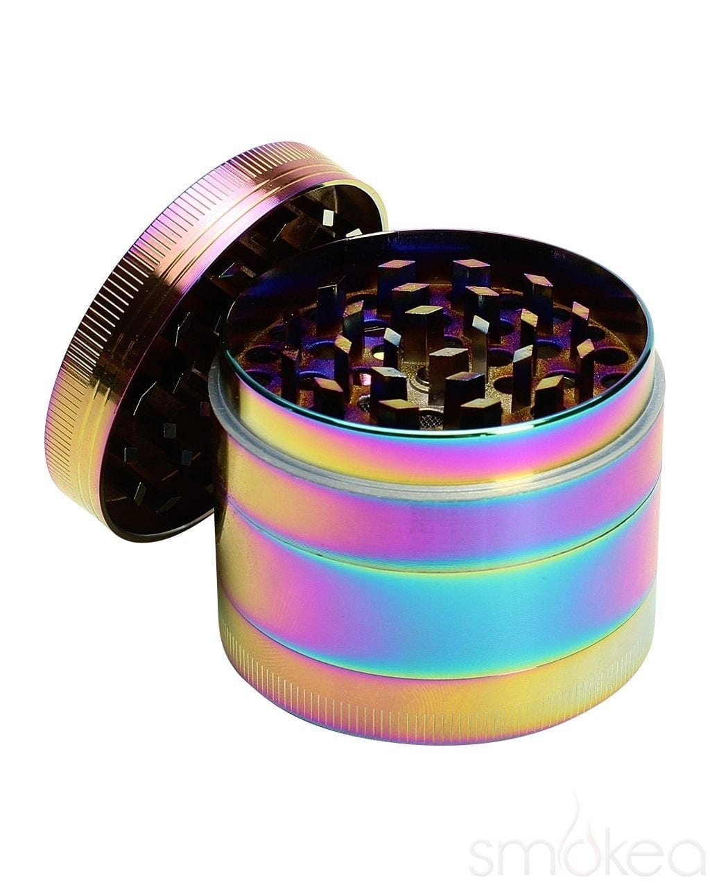SMOKEA 2.2" 4pc Rainbow Metallic Grinder