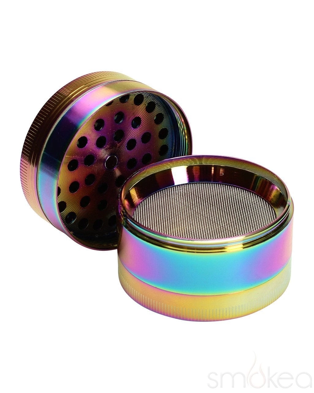 SMOKEA 2.2" 4pc Rainbow Metallic Grinder