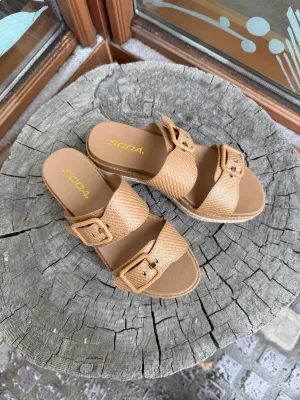Soda Funny Rafia Sandal