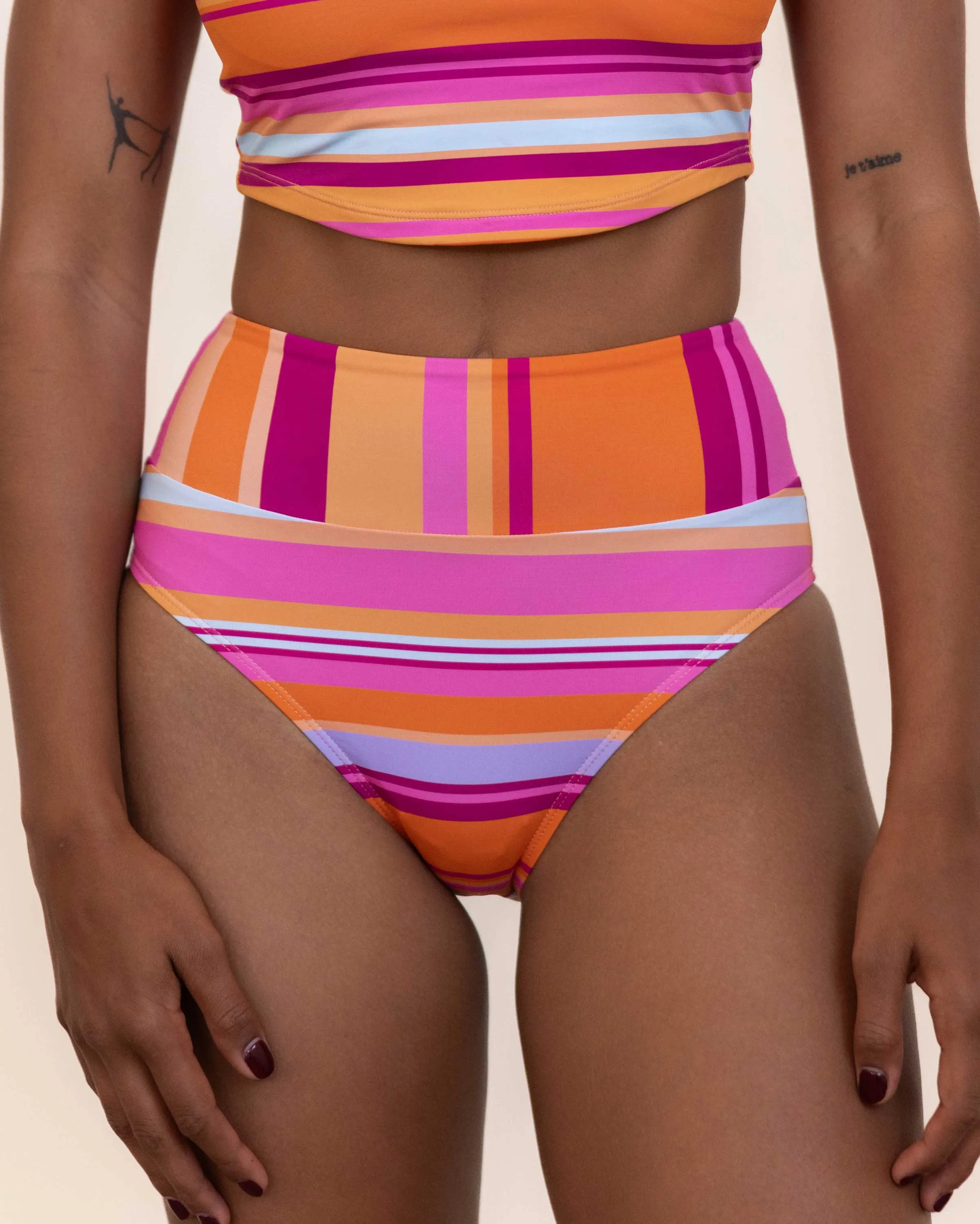 Sunset Stripe Mid Rise Bottom