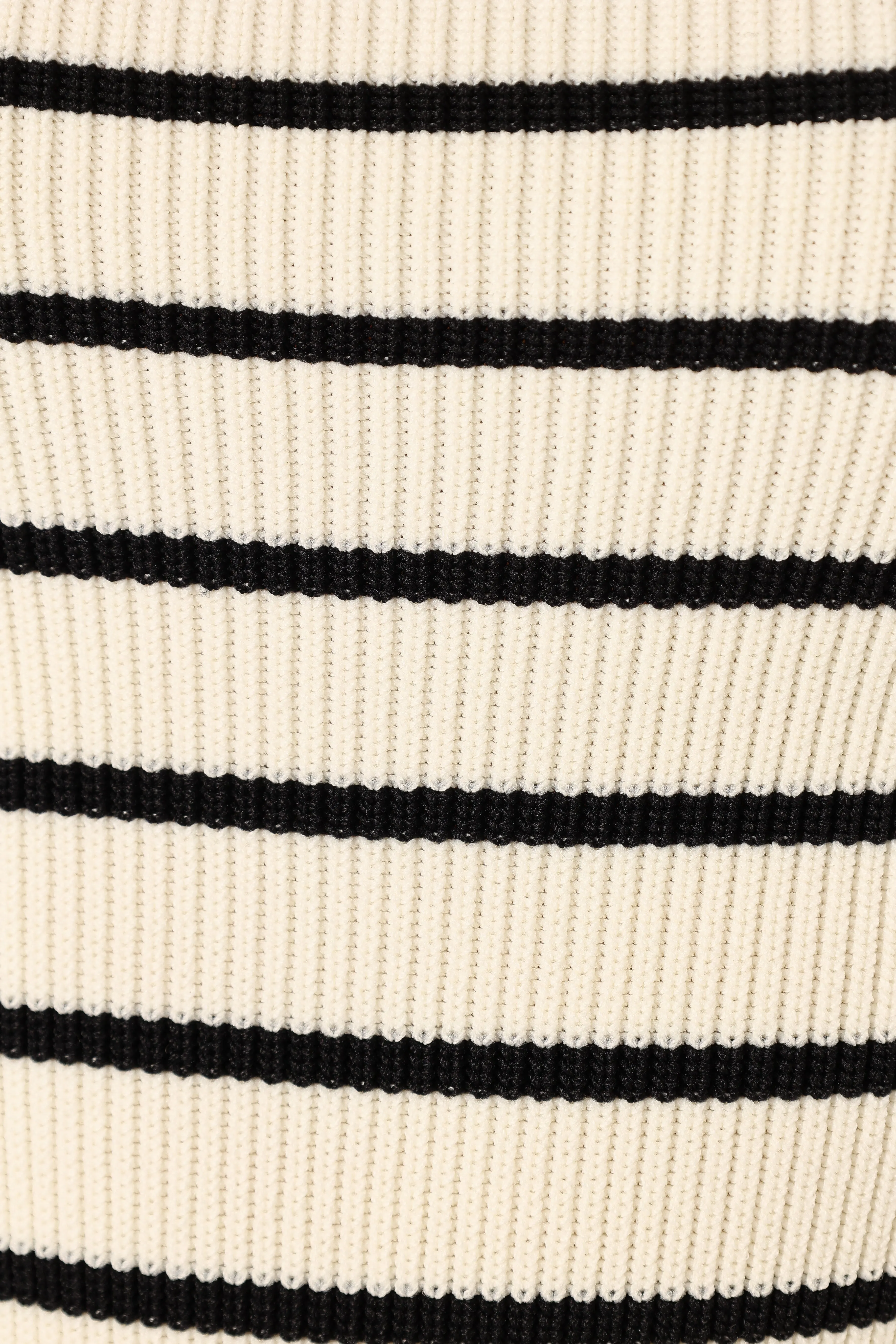 Tegan Knit Top - Black Beige