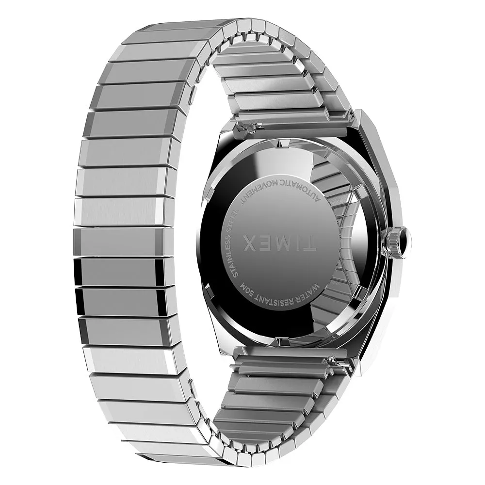 Timex 1983 E Line Reissue Automatic 34mm Stainless Steel Band