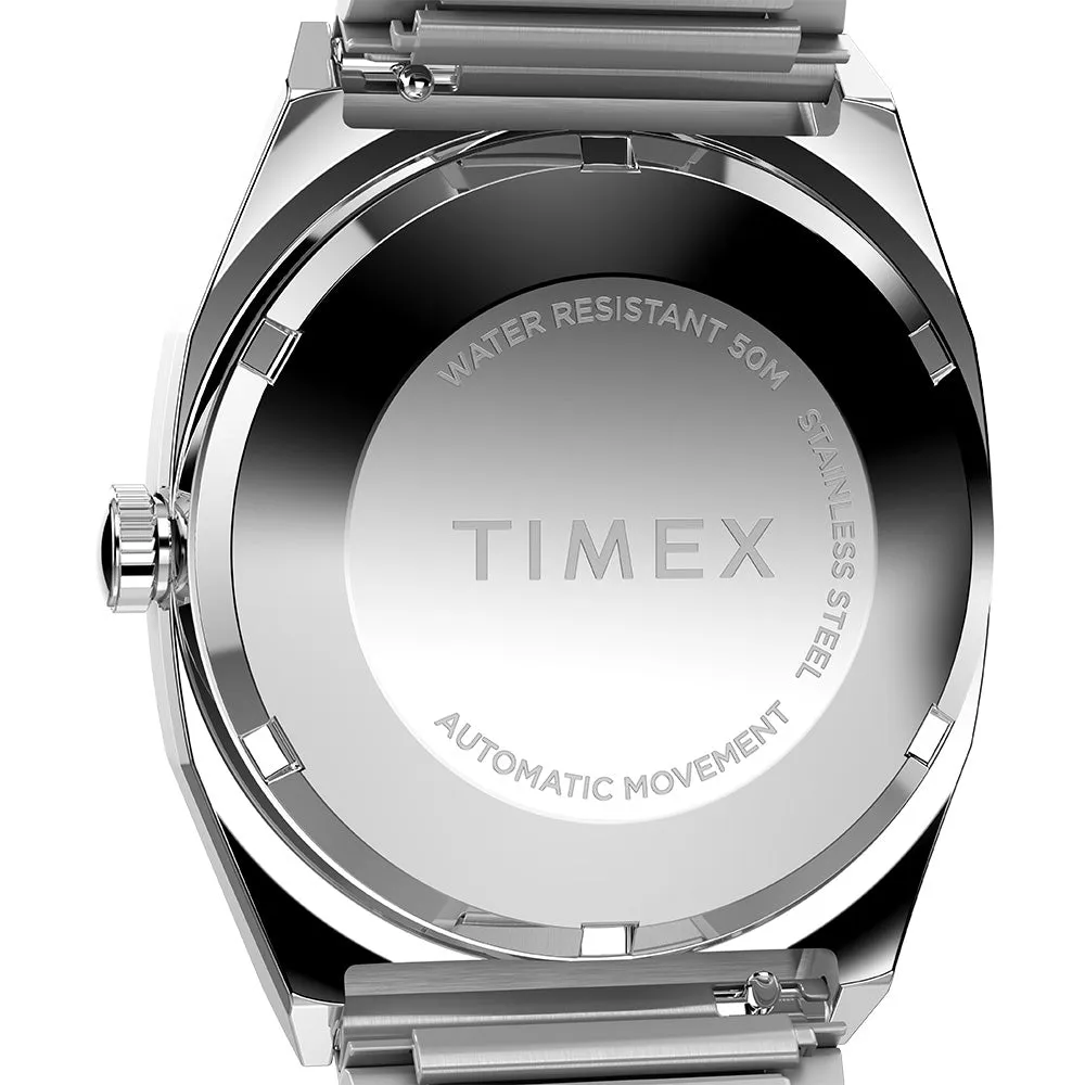 Timex 1983 E Line Reissue Automatic 34mm Stainless Steel Band